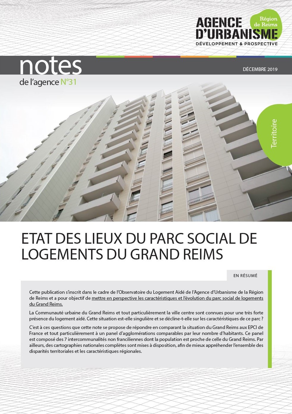 Note n°31 : Etat des lieux du Parc social de logements du Grand Reims