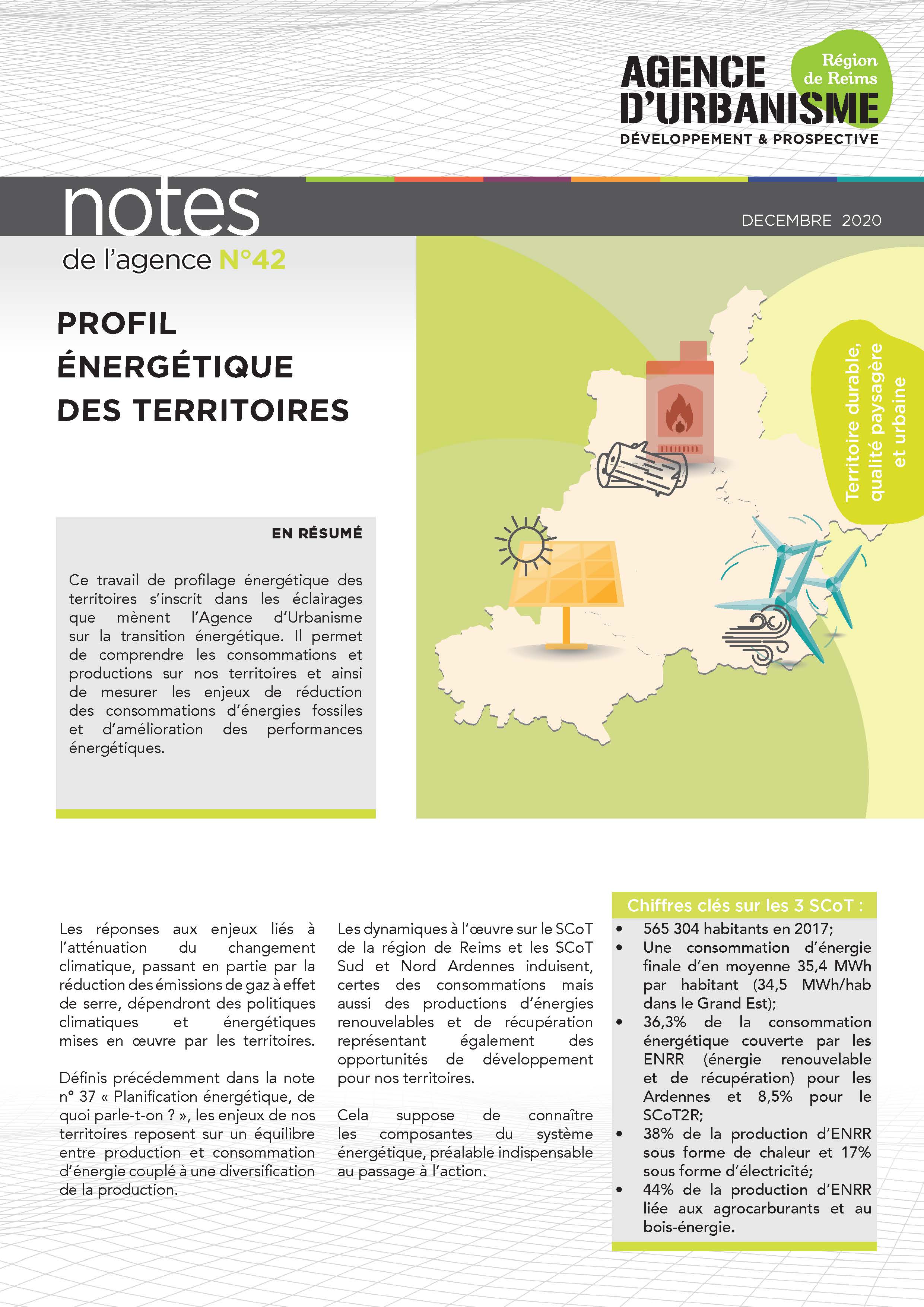 Note 42 : Profil Energétique des territoires