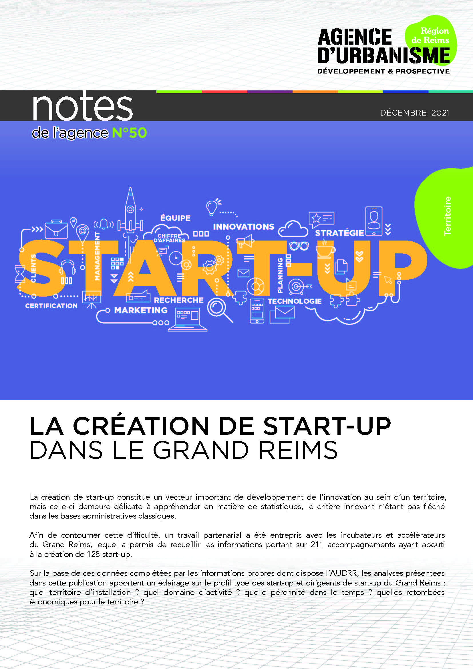 Note 50 : La Création de start-up dans le Grand Reims