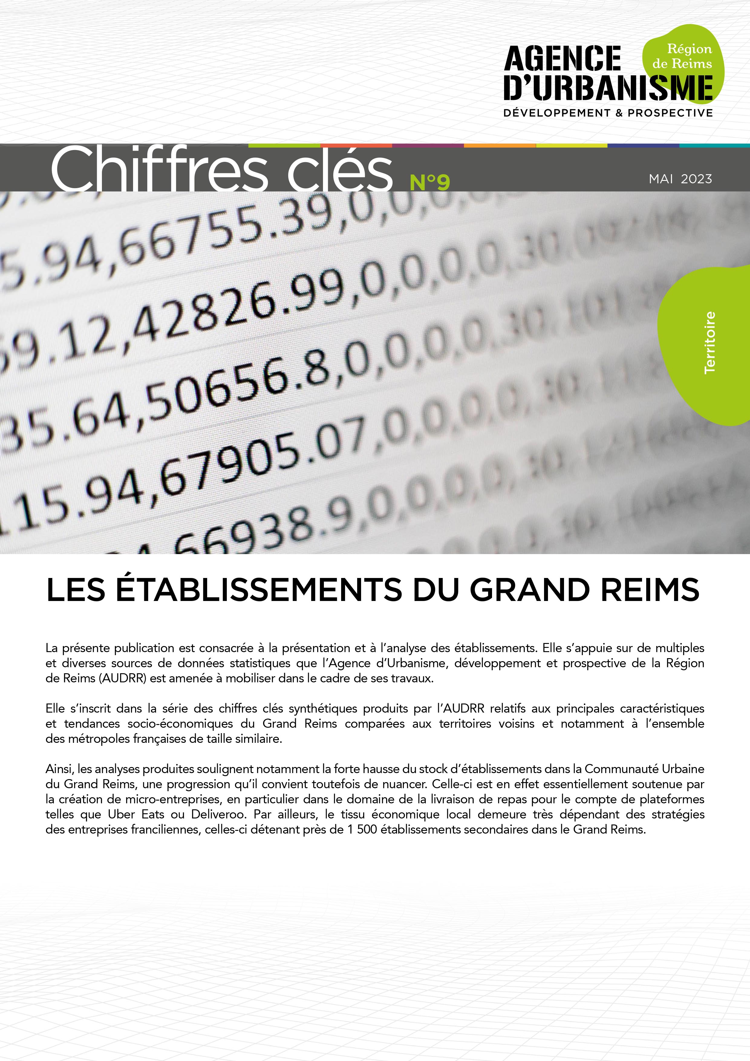 CHIFFRES CLÉS N°9 : LES ETABLISSEMENTS DU GRAND REIMS
