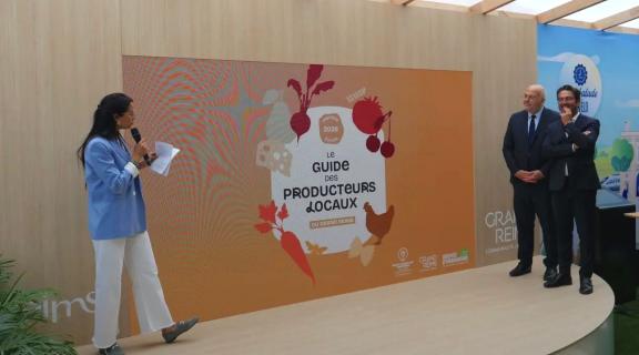 Lancement du Guide des producteurs locaux du grand reims à la foire de Châlons